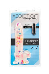 Addiction - Party Marty Silicone Dildo - Clear - Stag Shop