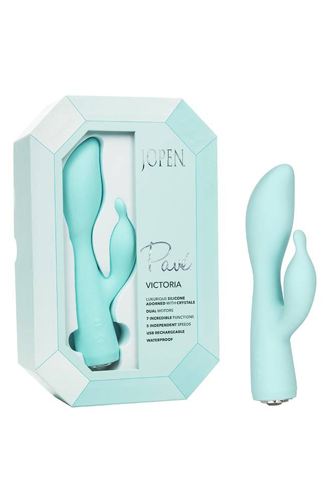 Jopen - Pavé - Victoria - Crystal Adorned Rabbit Vibrator - Stag Shop