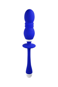 Thumbnail for Evolved - Gender X - Play Ball Thrusting Vibrator - Blue - Stag Shop