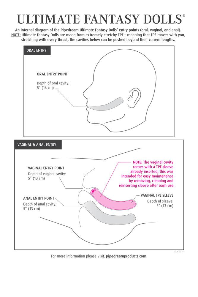 Pipedream Extreme - Ultimate Fantasy Dolls - Mia Life Size Realistic Doll - Stag Shop