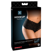 Thumbnail for Pipedream - Hookup Panties - Pleasure Pearl Boy Shorts with Stimulating Pearls - Size S-L - Stag Shop
