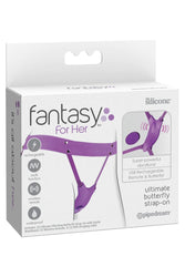Pipedream - Fantasy for Her - Ultimate Butterfly Strap-On with Remote - Purple - Stag Shop