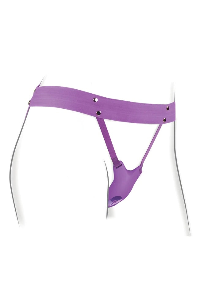Pipedream - Fantasy for Her - Ultimate Butterfly Strap-On with Remote - Purple - Stag Shop