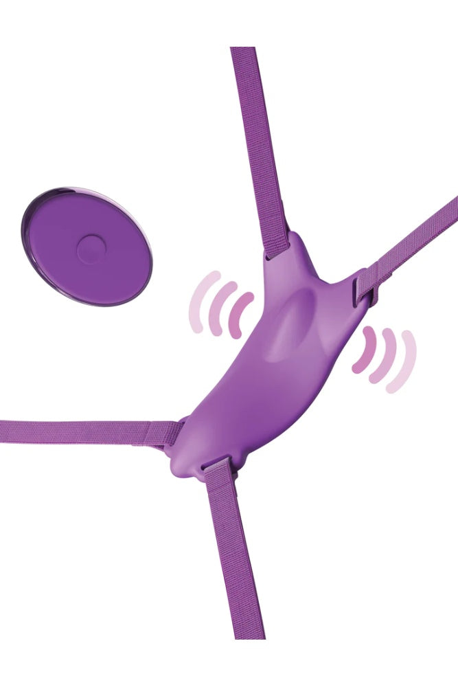 Pipedream - Fantasy for Her - Ultimate Butterfly Strap-On with Remote - Purple - Stag Shop