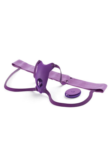 Pipedream - Fantasy for Her - Ultimate Butterfly Strap-On with Remote - Purple - Stag Shop