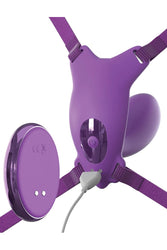 Pipedream - Fantasy for Her - Ultimate G-Spot Butterfly Strap-On Vibrator with Remote - Purple - Stag Shop