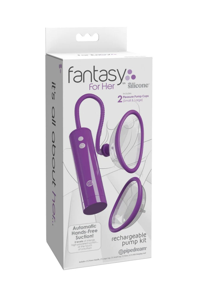 Pipedream - Fantasy for Her - Rechargeable Pump Kit - Purple - Stag Shop
