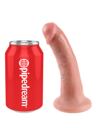 Pipedream - King Cock - Ultra Realistic Dildo - 6 inch - Light - Stag Shop