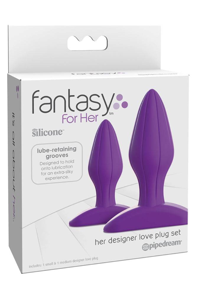 Pipedream - Fantasy For Her - Her Designer Love Butt Plug Set - Stag Shop