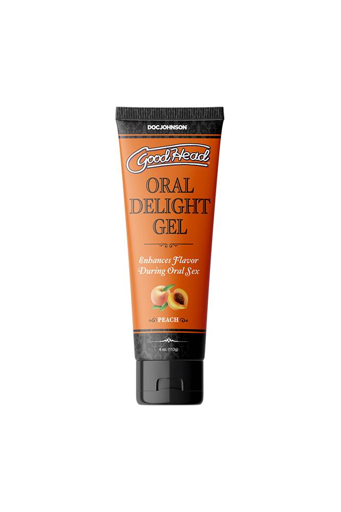 Doc Johnson - GoodHead - Oral Delight Gel - Peach - 4 oz - Stag Shop