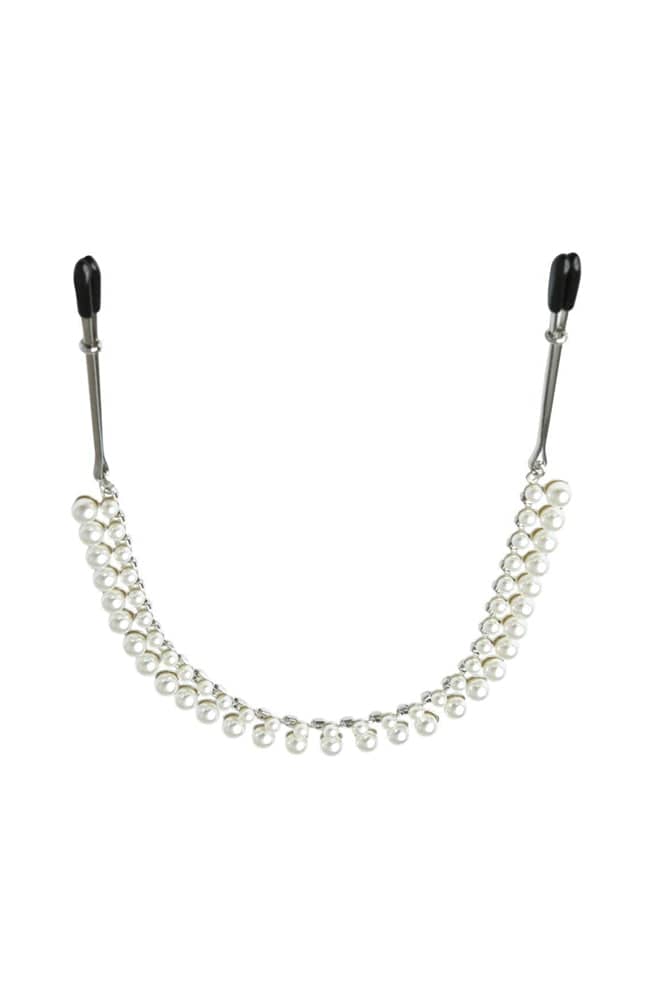 Sincerely by Sportsheets - Pearl Chain Nipple Clips - Stag Shop