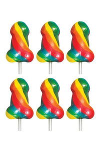 Thumbnail for Pipedream - Rainbow Pecker Pops - 6 pack - Stag Shop