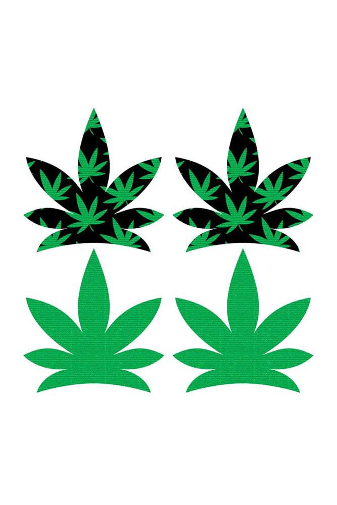 X-Gen - Peekaboos - Up In Smoke Leaf Pasties - Stag Shop
