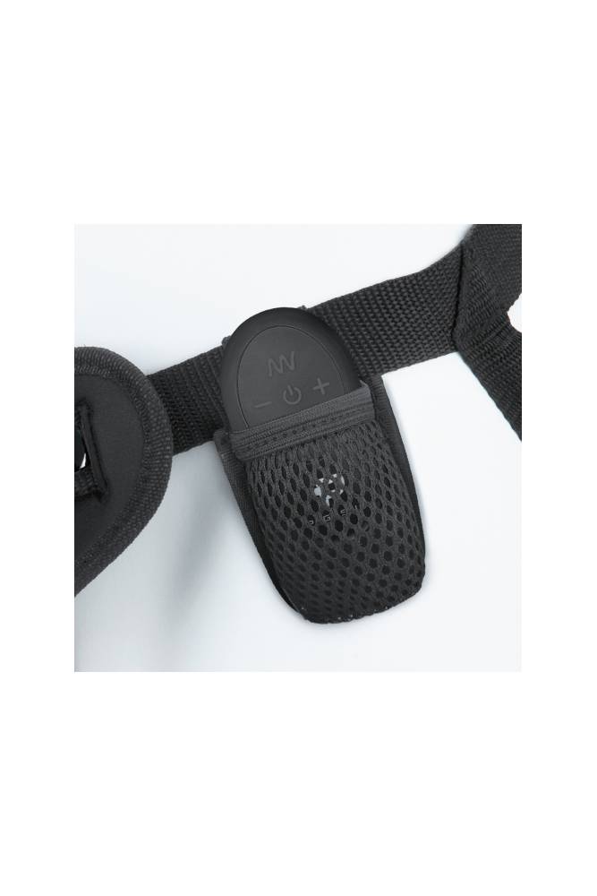 Electric Eel - Pegasus - 8” Remote Control Realistic Silicone Dildo With Balls And Harness - Brown - Stag Shop