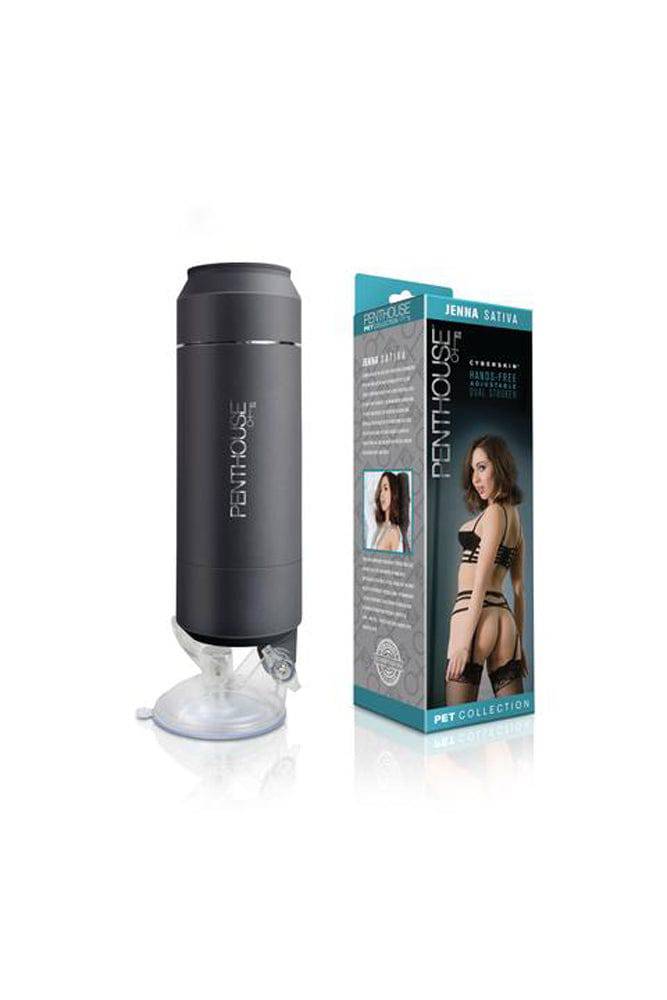 Topco - Penthouse Pet - Cyberskin Hands-Free Dual Stroker - Jenna Sativa - Stag Shop