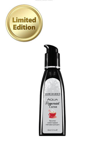 Wicked Sensual Care - Aqua Flavoured Lubricant - Peppermint Cocoa - 2oz - Stag Shop