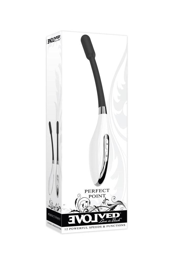 Evolved - Perfect Point Slim Wand - Black/White - Stag Shop