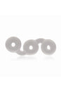Perfect Fit - Triple Stack Connected Cock Ring Set - Clear - Stag Shop