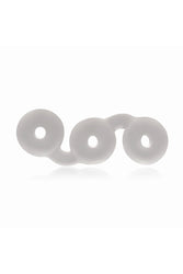 Perfect Fit - Triple Stack Connected Cock Ring Set - Clear - Stag Shop