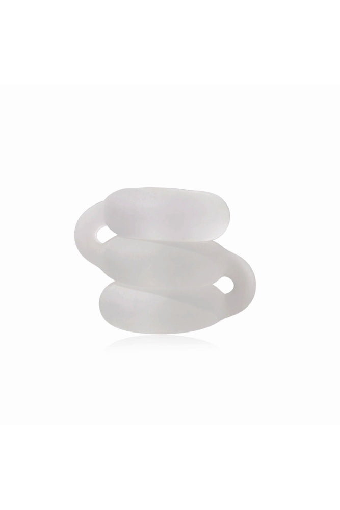 Perfect Fit - Triple Stack Connected Cock Ring Set - Clear - Stag Shop