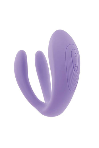 Evolved - Petite Tickler Remote Control 3-Shaft Mini Vibrator - Purple - Stag Shop