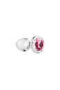 Adam & Eve - Pink Gem Glass Anal Plug - Clear/Pink - Stag Shop