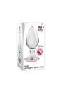 Adam & Eve - Pink Gem Glass Anal Plug - Clear/Pink - Stag Shop