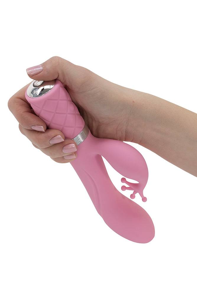 Pillow Talk - Kinky Dual Rechargeable Vibrator - Pink - Stag Shop
