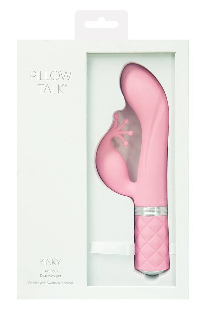Pillow Talk - Kinky Dual Rechargeable Vibrator - Pink - Stag Shop
