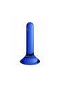 Shots Toys - Chrystalino - Pin Glass Butt Plug - Blue - Stag Shop