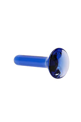 Shots Toys - Chrystalino - Pin Glass Butt Plug - Blue - Stag Shop