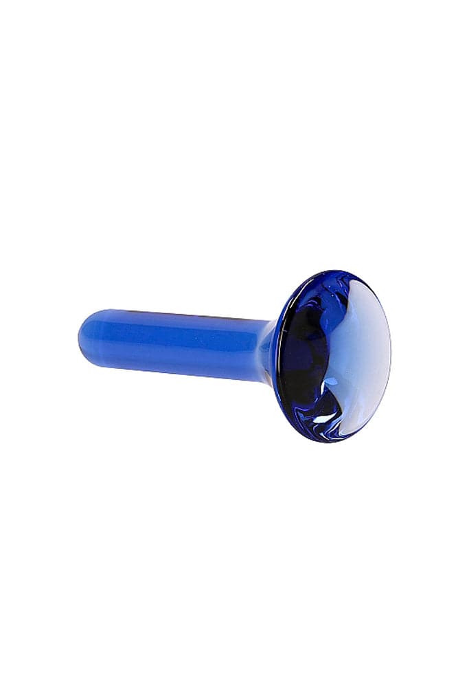 Shots Toys - Chrystalino - Pin Glass Butt Plug - Blue - Stag Shop