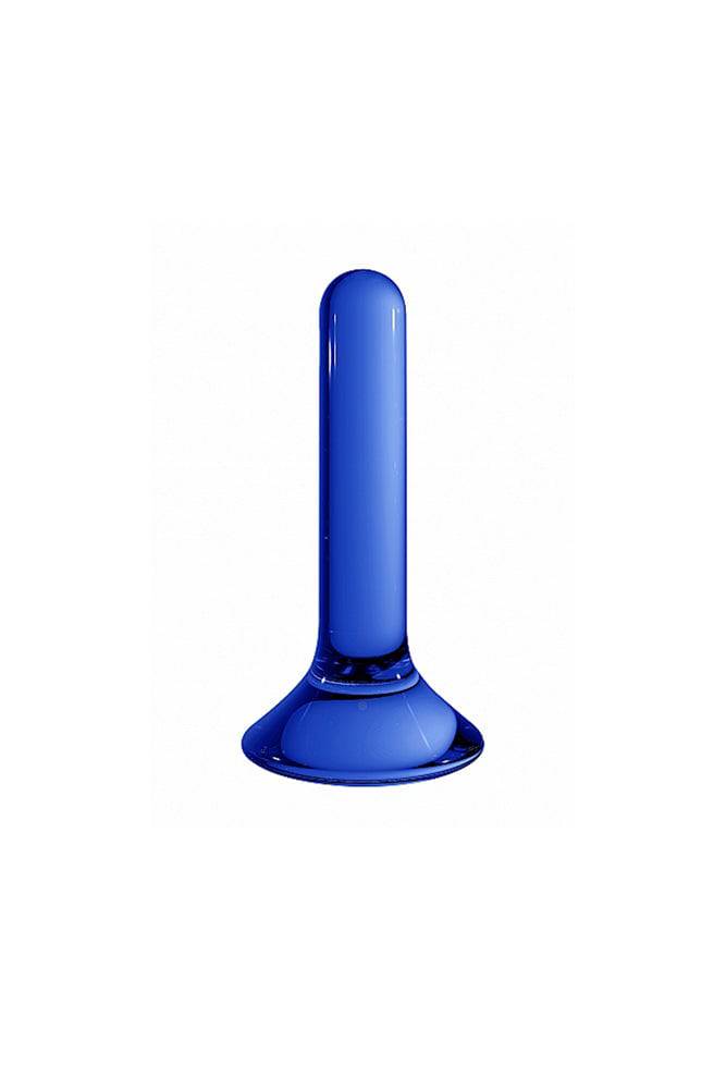 Shots Toys - Chrystalino - Pin Glass Butt Plug - Blue - Stag Shop
