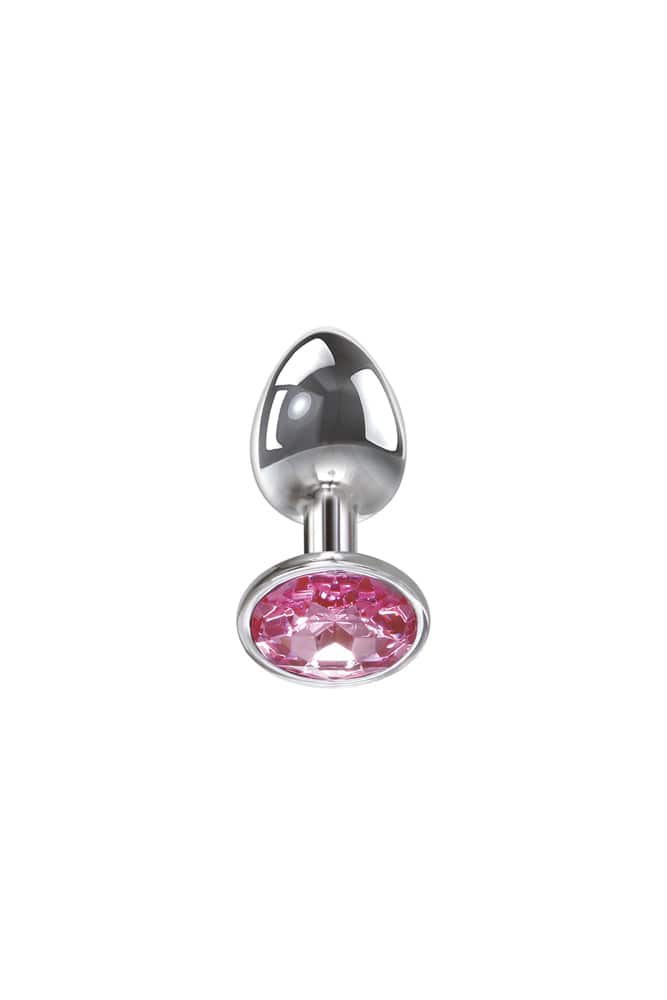 Adam & Eve - Pink Gem Butt Plug - Assorted Sizes - Stag Shop