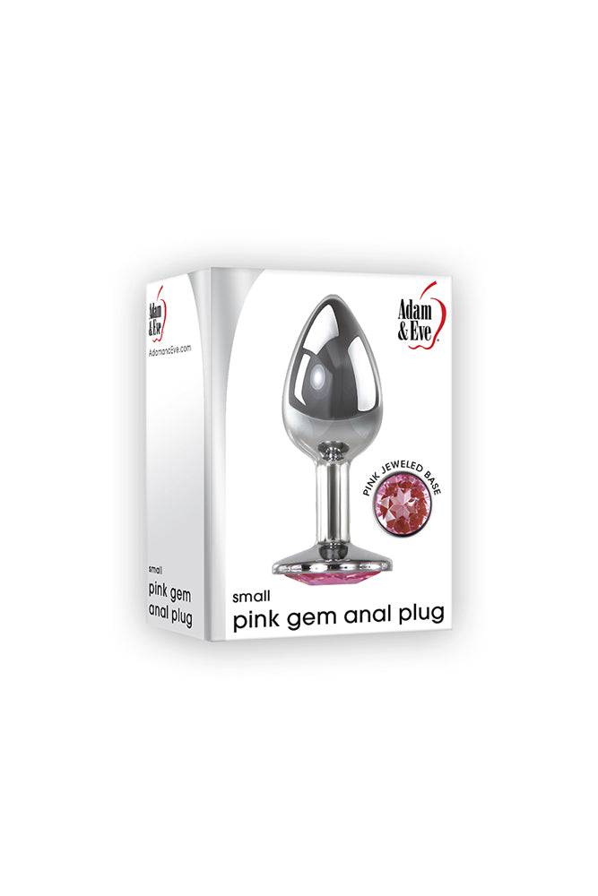 Adam & Eve - Pink Gem Butt Plug - Assorted Sizes - Stag Shop