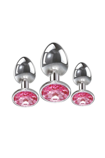 Adam & Eve - Pink Gem Anal Plug Set - Stag Shop