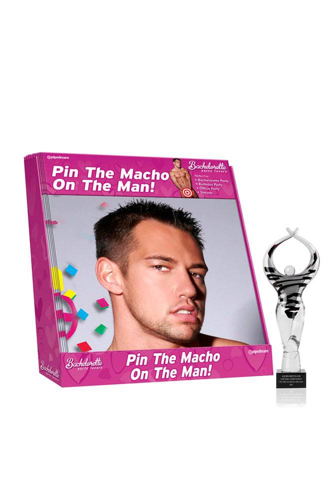 Pipedream - Bachelorette Party Favors - Pin the Macho on the Man Party Game - Stag Shop