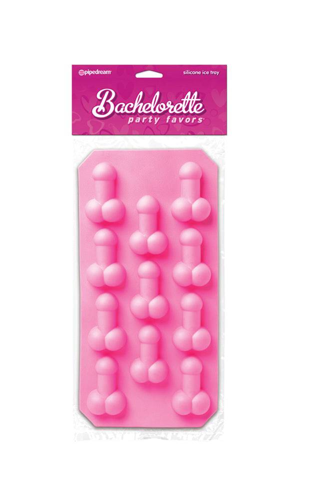 Pipedream - Bachelorette Party Favors - Silicone Pecker Ice Tray - Pink - Stag Shop