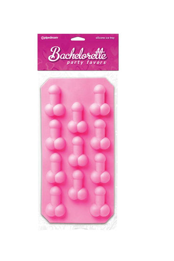 Pipedream - Bachelorette Party Favors - Silicone Pecker Ice Tray - Pink - Stag Shop