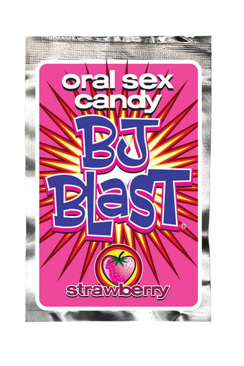 Pipedream - BJ Blast - Exploding Oral Sex Candy - Strawberry - Stag Shop