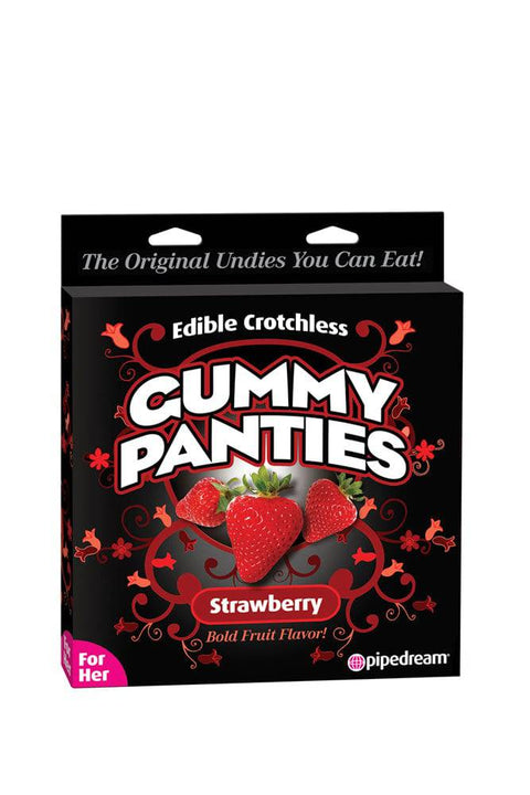 Pipedream - Edible Crotchless Gummy Panties For Her - Strawberry