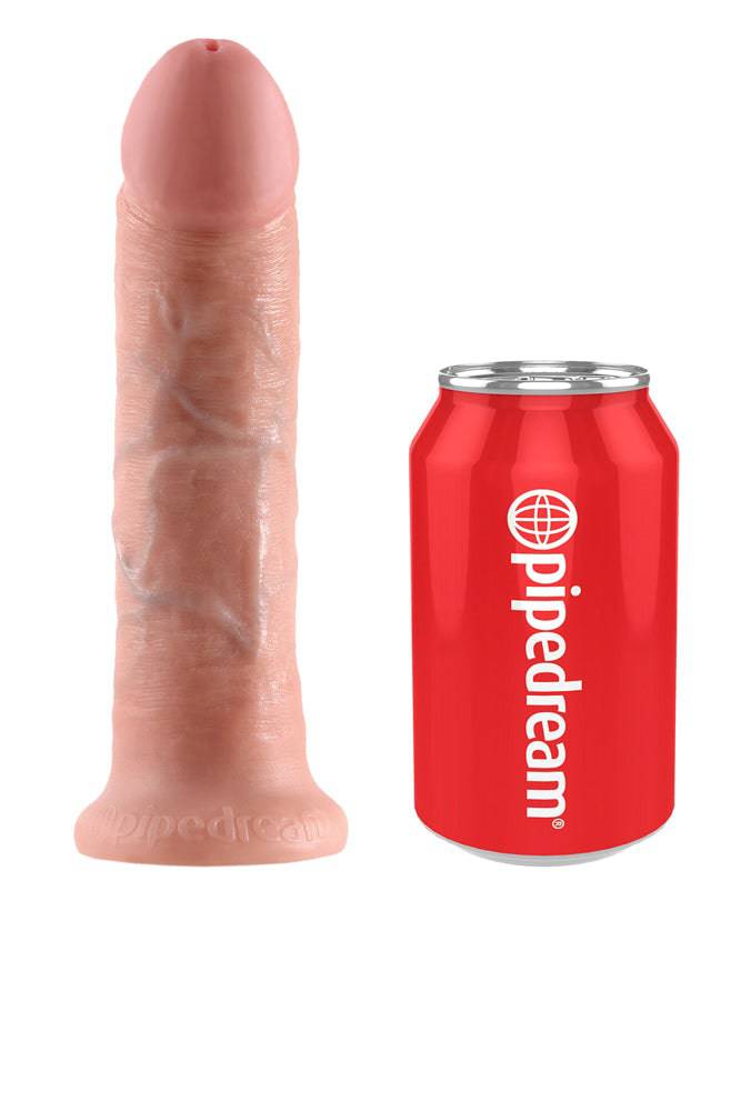 Pipedream - King Cock - Strap-On Harness with Realistic Dildo - 8 inch - Beige - Stag Shop