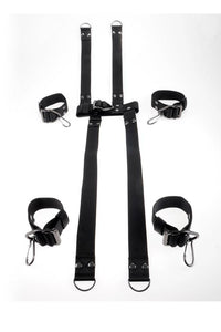 Thumbnail for Pipedream - Command by Sir Richard's - Hogtie & Collar Bondage Restraint Set - Black - Stag Shop
