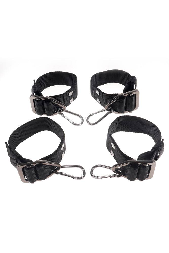 Pipedream - Command by Sir Richard's - Hogtie & Collar Bondage Restraint Set - Black - Stag Shop