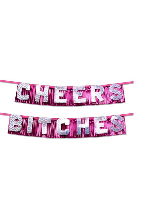 Pipedream - Bachelorette Party Favors - Cheers Bitches Party Banner - Stag Shop