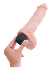 Pipedream - King Cock - Squirting Realistic Cock with Balls - 10 inch - Beige - Stag Shop