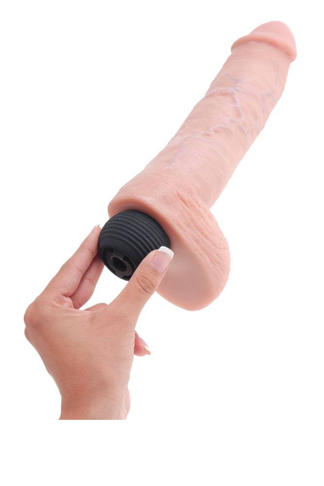 Pipedream - King Cock - Squirting Realistic Cock with Balls - 10 inch - Beige - Stag Shop