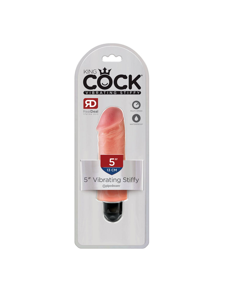 Pipedream - King Cock - Vibrating Realistic Stiffy Dildo - 5 inch - Stag Shop