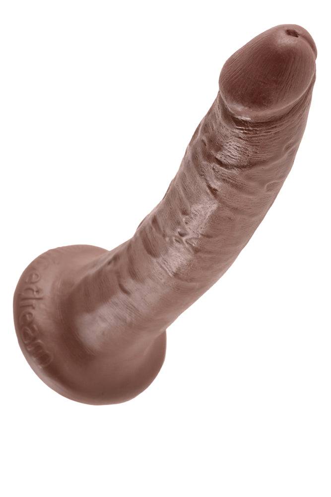 Pipedream - King Cock - Ultra Realistic Dildo - 7 inch - Brown - Stag Shop