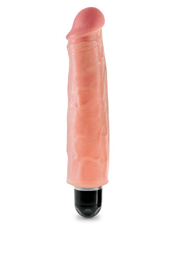 Pipedream - King Cock - Vibrating Realistic Stiffy Dildo - 7 inch - Stag Shop